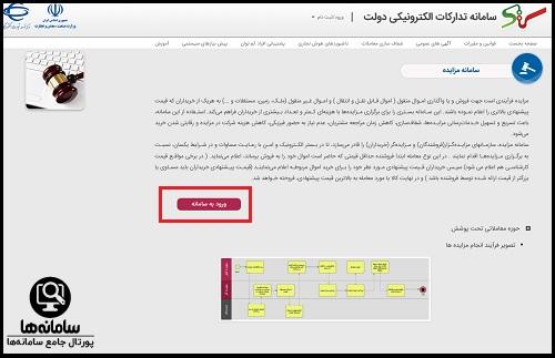 نحوه ورود به سامانه ستاد ایران مزایده setadiran.ir